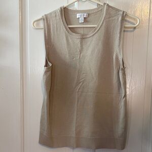 Charter Club Champagne Sleeveless Tank Top